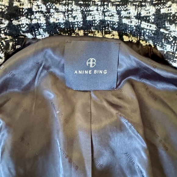 Anine Bing Adriana Tweed Crop Jacket, Size Medium, New - Picture 6 of 16